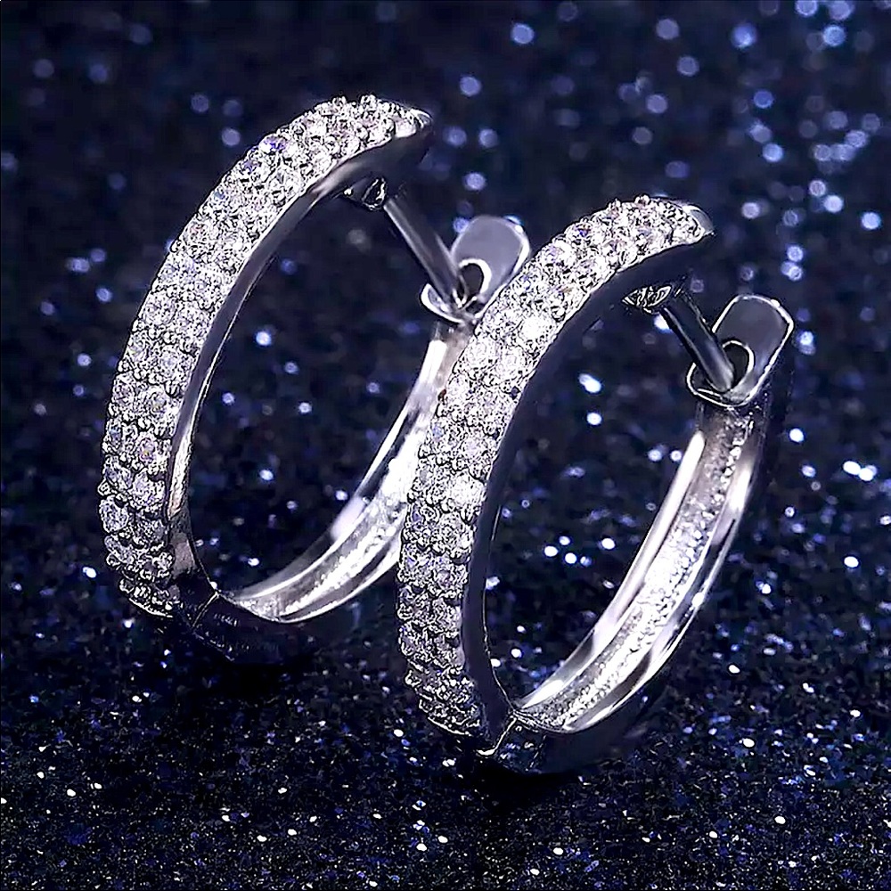 💙Simple Stylish Small Round Hoop Earrings - Picture 2 of 3